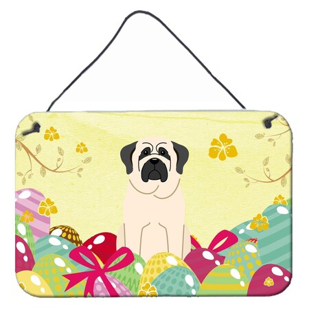 Carolines Treasures Easter Eggs Mastiff White Wall or Door Hanging Prints BB6017DS812